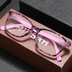 Pink and Black Reader Full Rim Eyeglasses (+100,150,&+200)